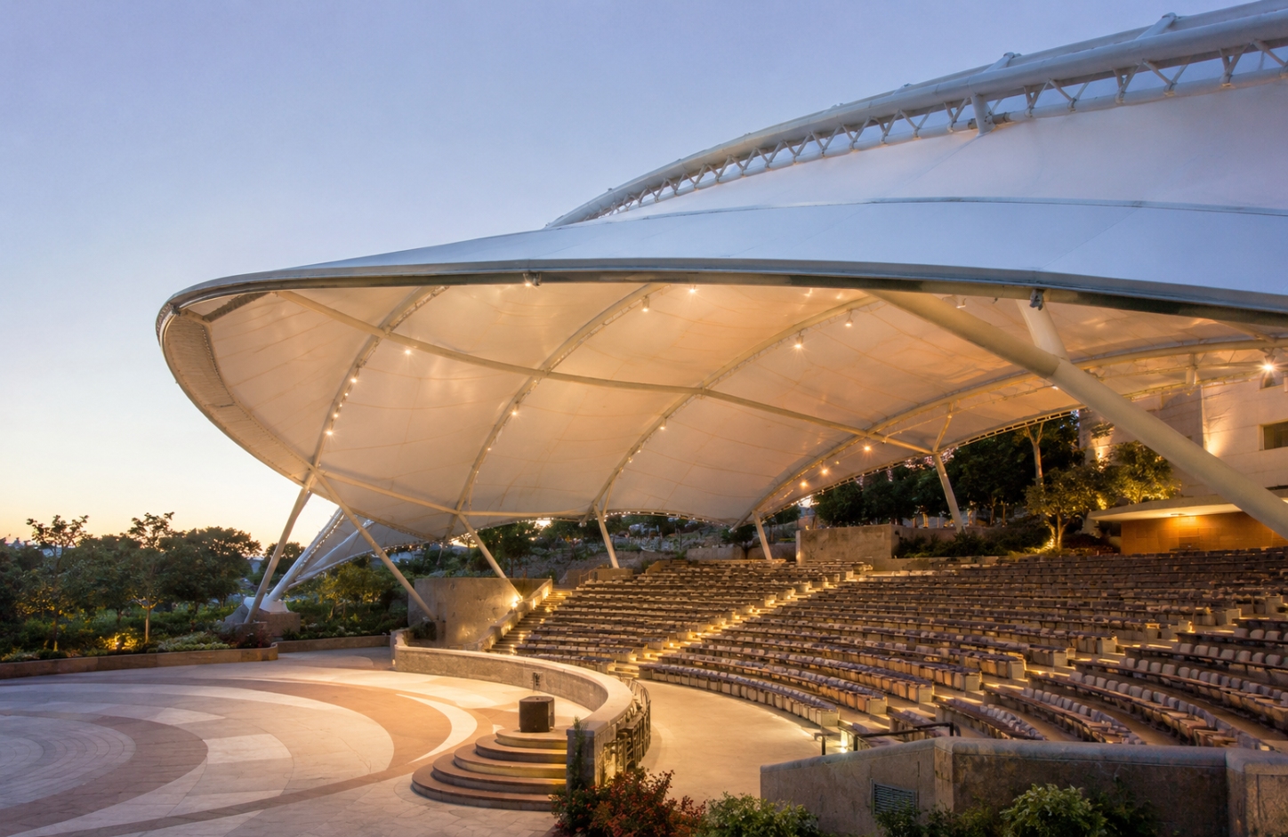 Auditorium and stadium tensile structure sheds Auditoriums & Amphitheatres-4