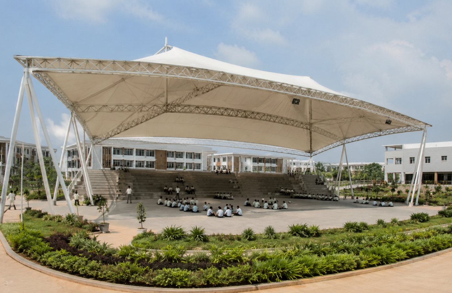 Auditorium and stadium tensile structure sheds Institutional Event Spaces-1