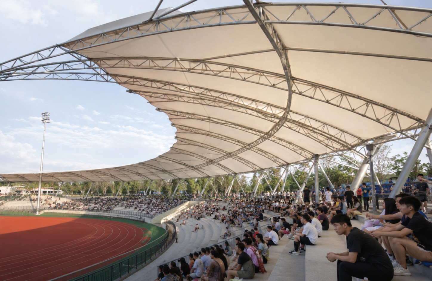 Auditorium and stadium tensile structure sheds Sports & Public Venues-3