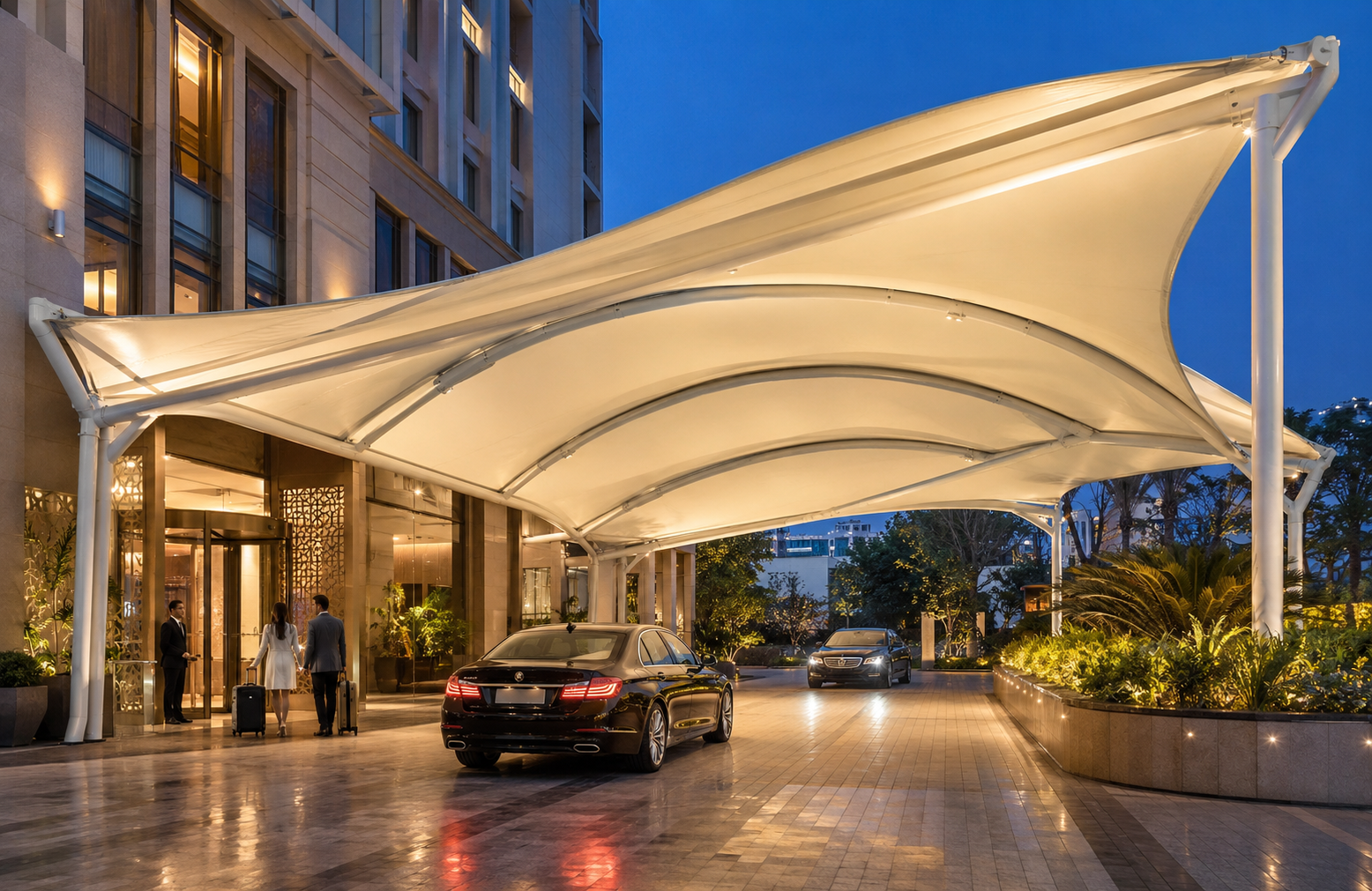Entrance canopy Hotels, Hospitals & Institutions-3