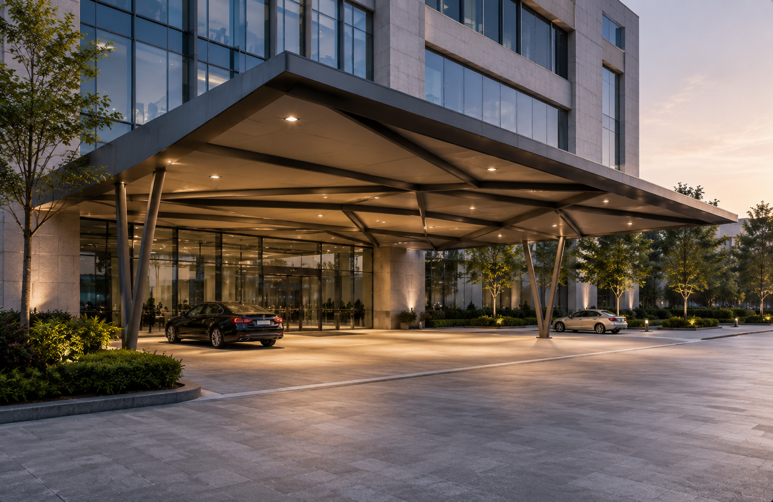 Entrance canopy Offices & Commercial Buildings-2