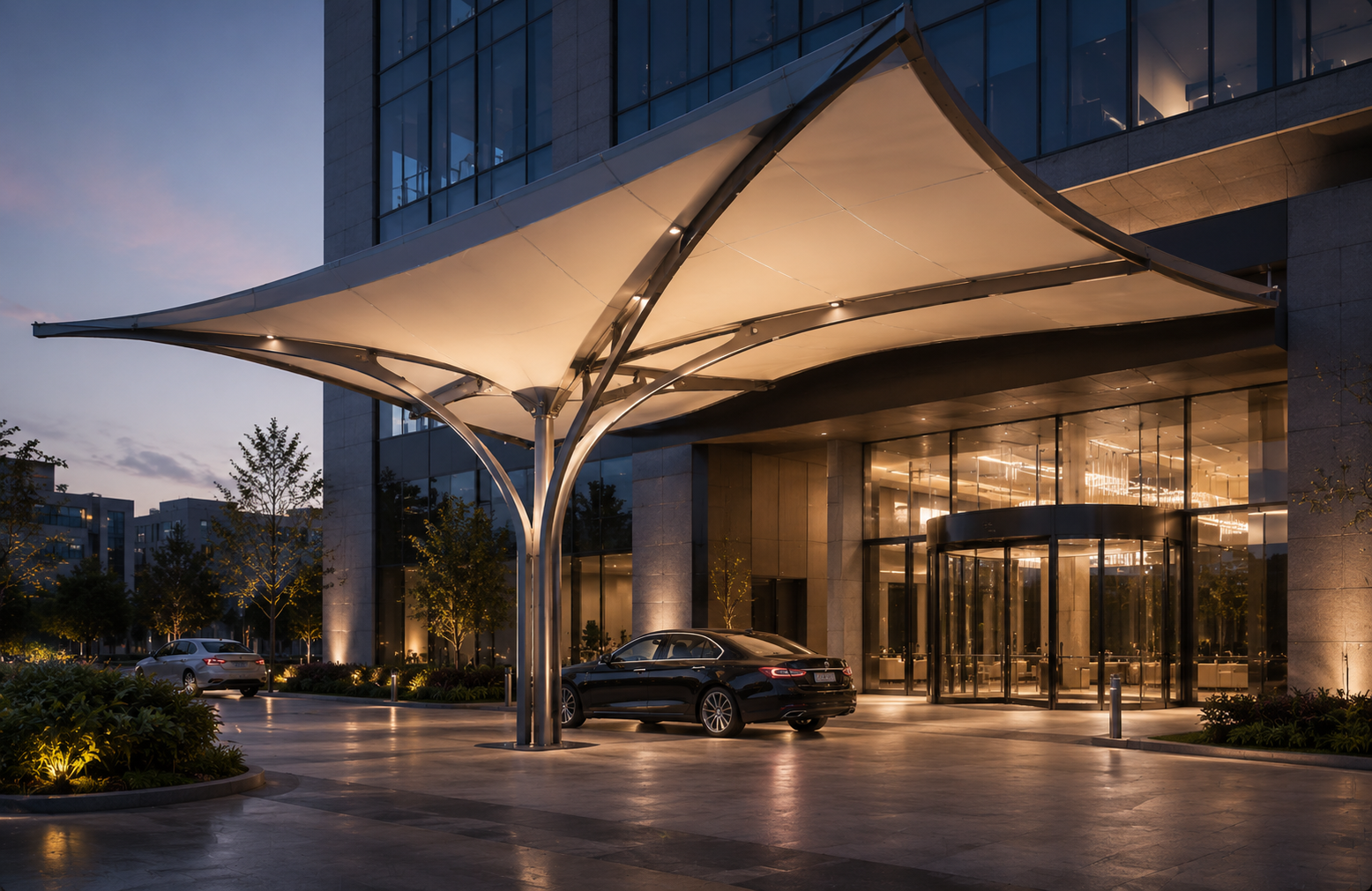 Entrance canopy Offices & Commercial Buildings-3