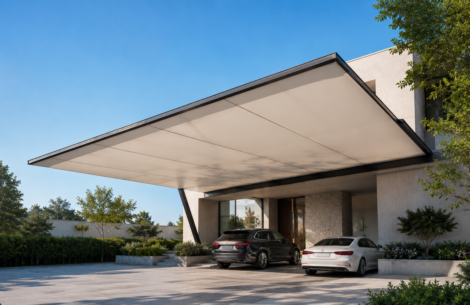 Entrance canopy Residential Homes & Villas-2