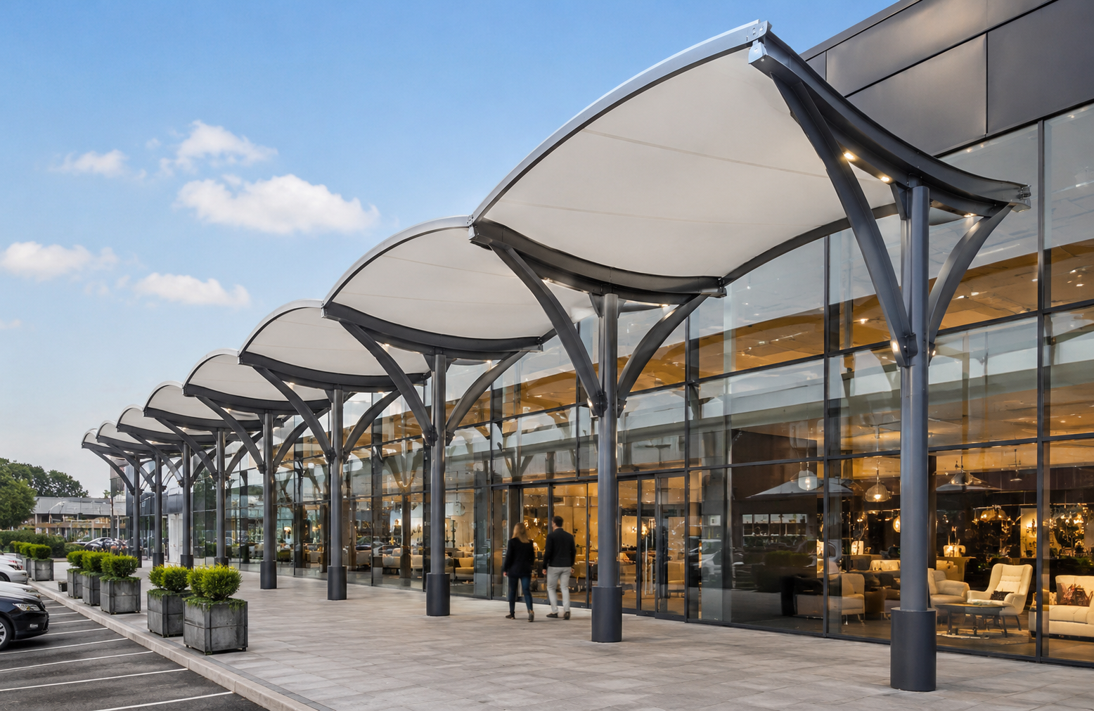 Entrance canopy Showrooms & Retail Fronts-1