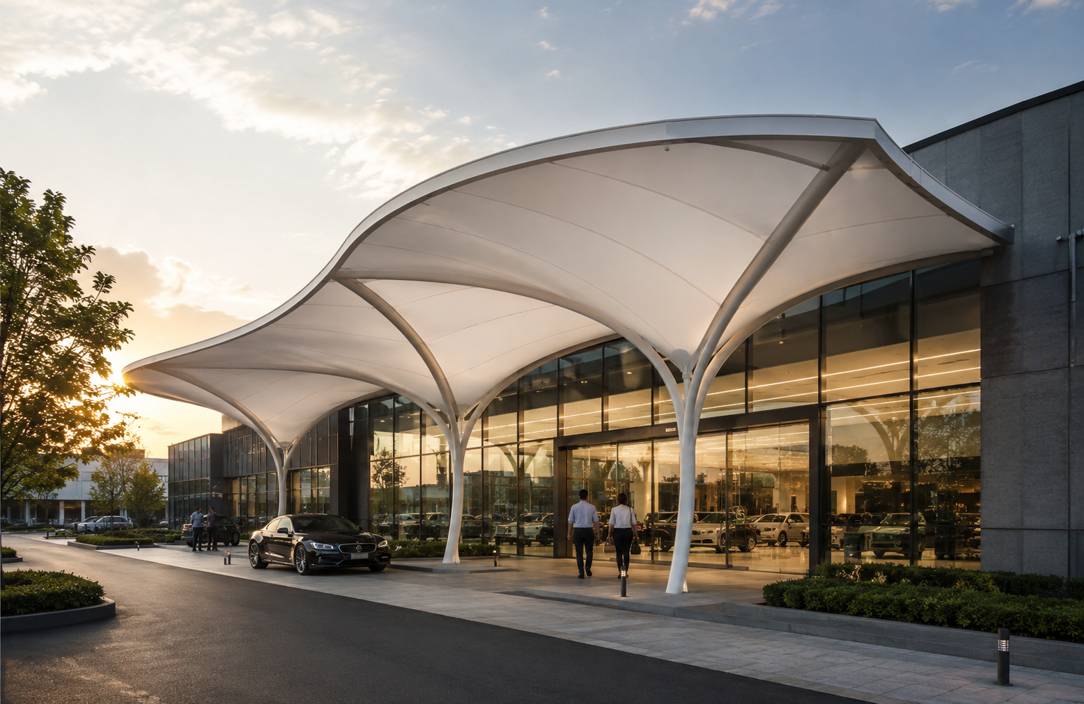 Entrance canopy Showrooms & Retail Fronts-2