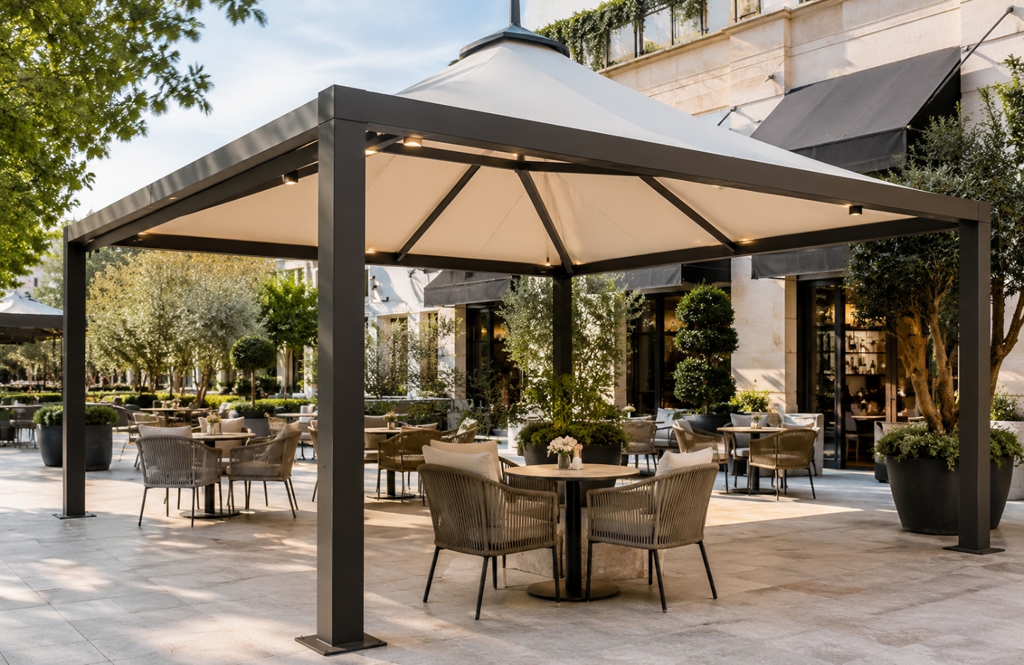 Gazebo structures APPLICATIONS Cafés & Outdoor Venues-3