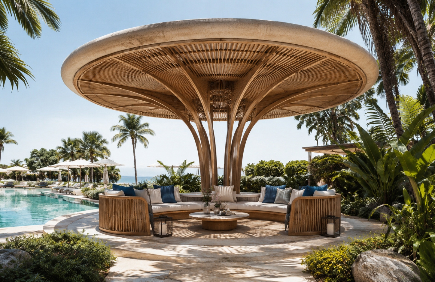 Gazebo structures APPLICATIONS Resorts & Hotels-1