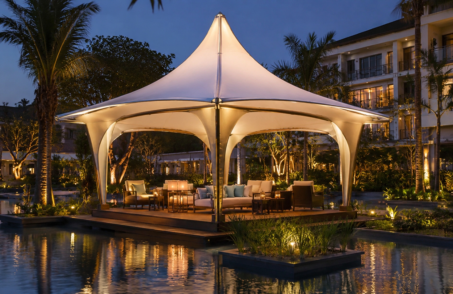 Gazebo structures APPLICATIONS Resorts & Hotels-2