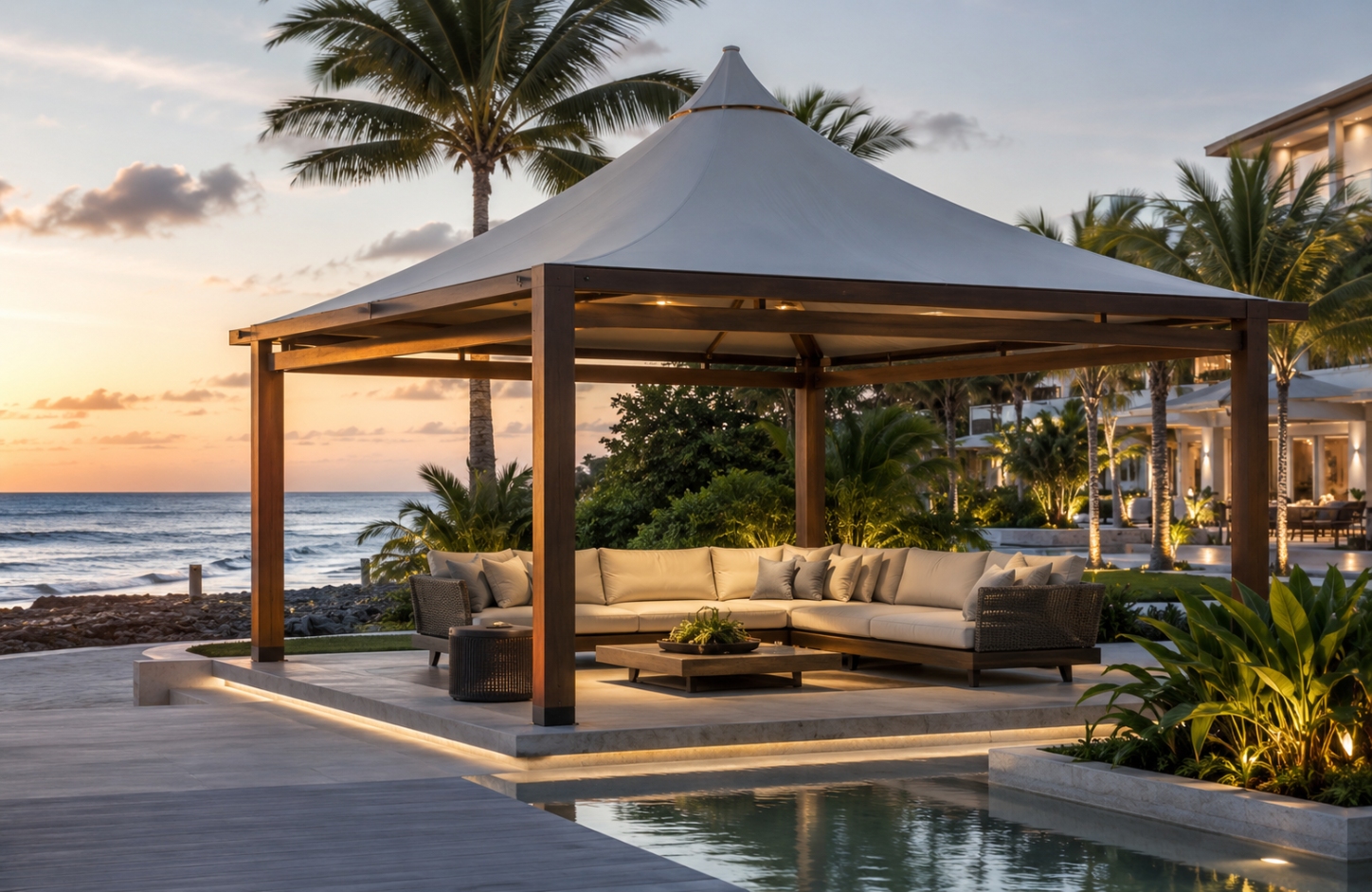 Gazebo structures APPLICATIONS Resorts & Hotels-3
