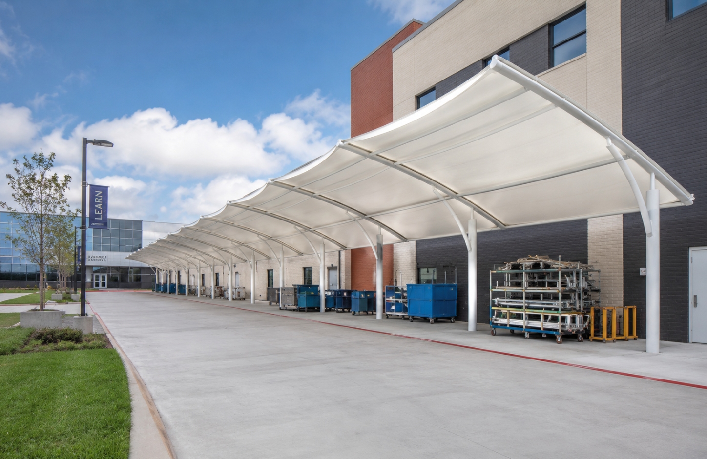 Modular tensile structure sheds APPLICATIONS Institutional Campuses-3