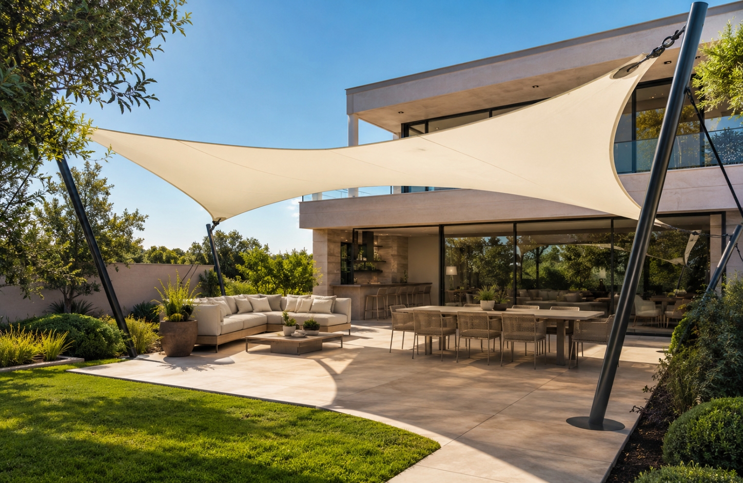 Outdoor tensile structures APPLICATIONS Commercial Premises-1