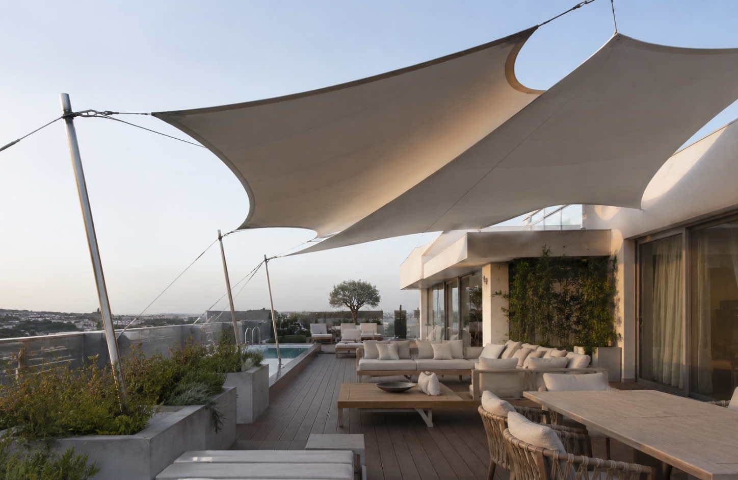 Outdoor tensile structures APPLICATIONS Commercial Premises-3