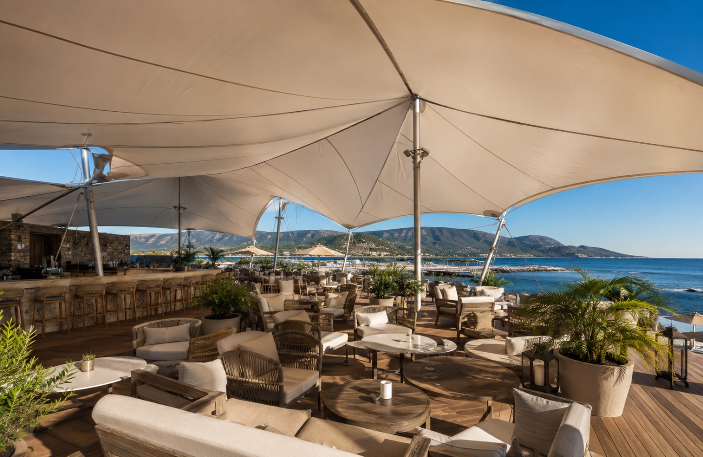 Outdoor tensile structures APPLICATIONS Hospitality Spaces-2