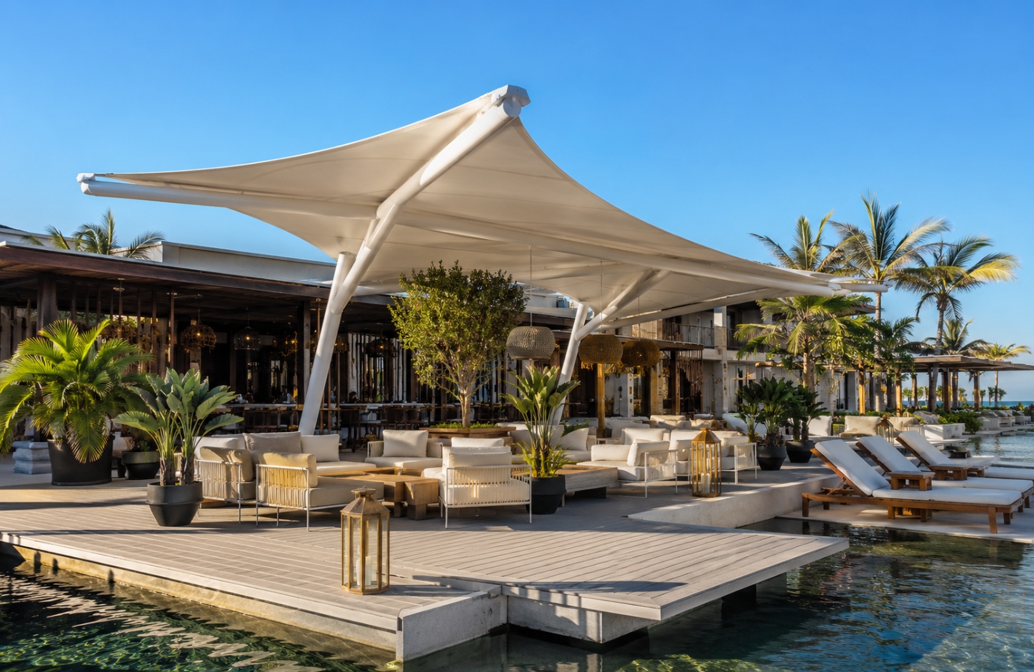 Outdoor tensile structures APPLICATIONS Hospitality Spaces-3