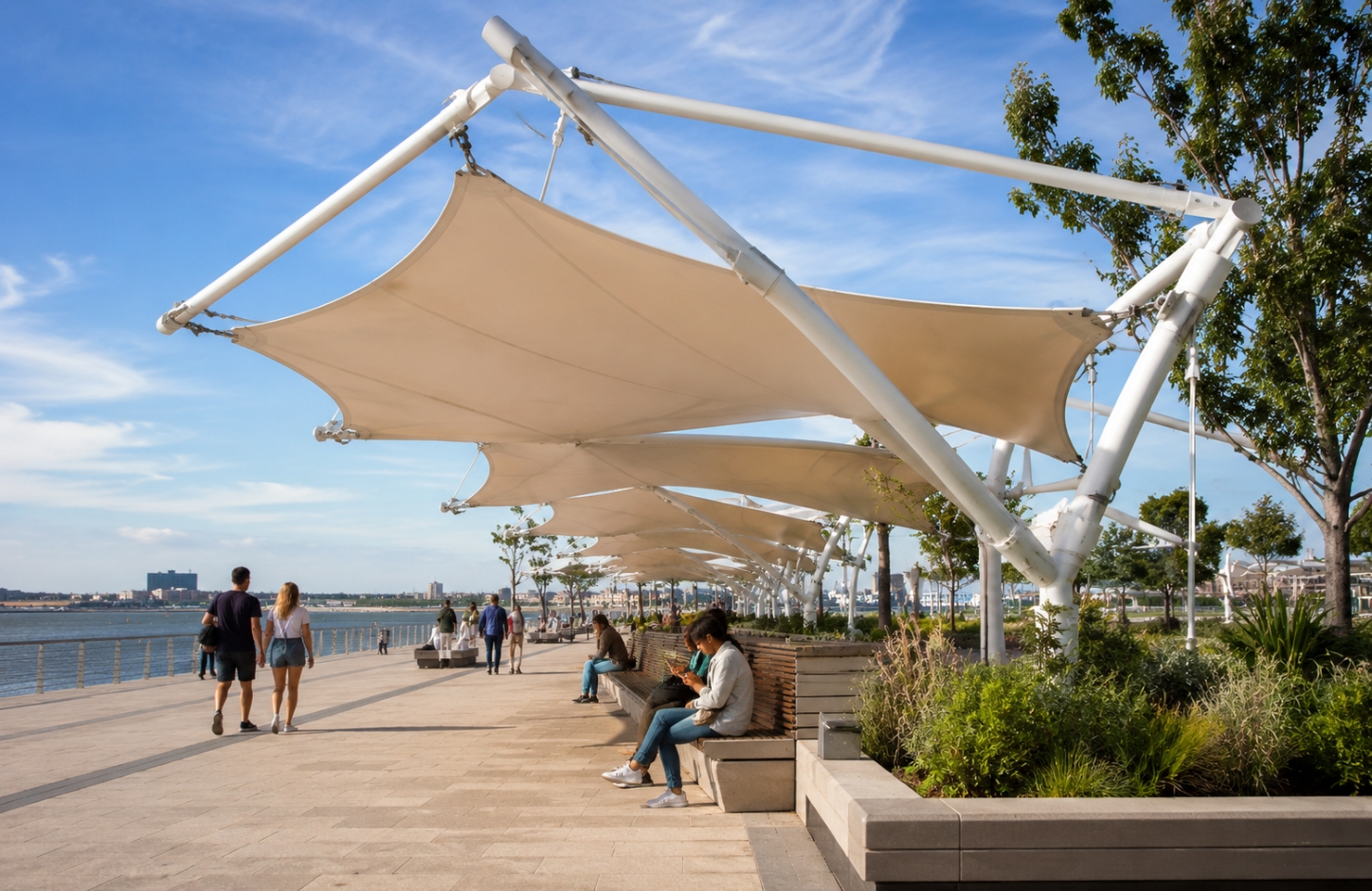 Outdoor tensile structures APPLICATIONS Public & Recreational Areas-3