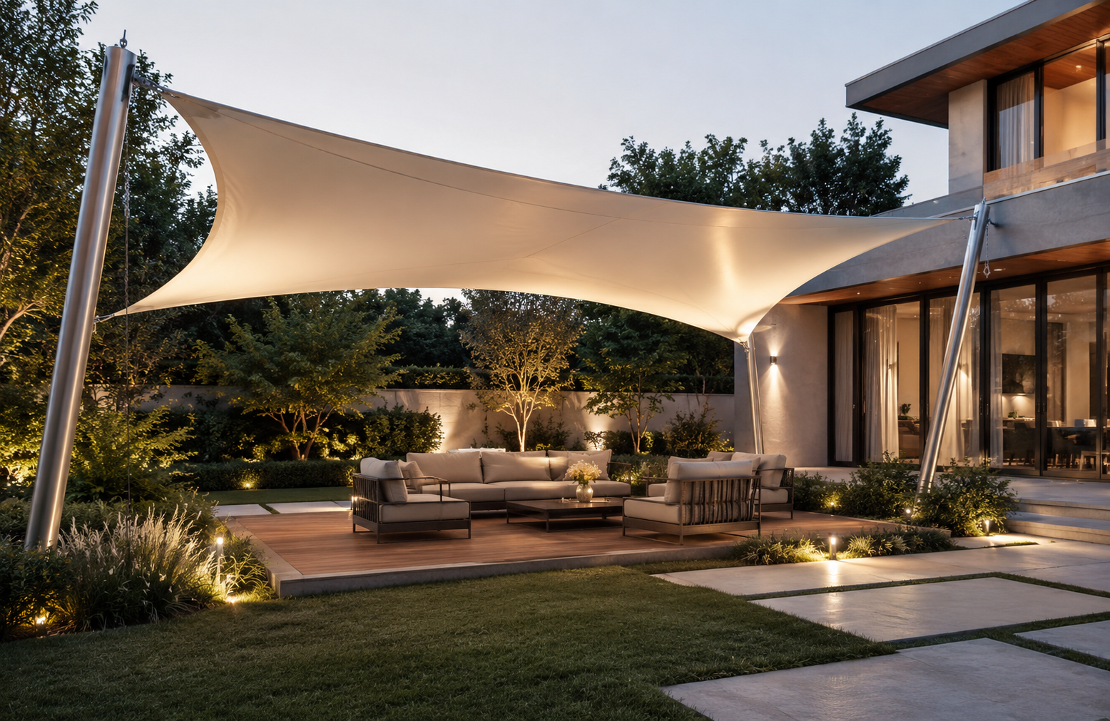 Outdoor tensile structures APPLICATIONS Residential Outdoor Areas-1