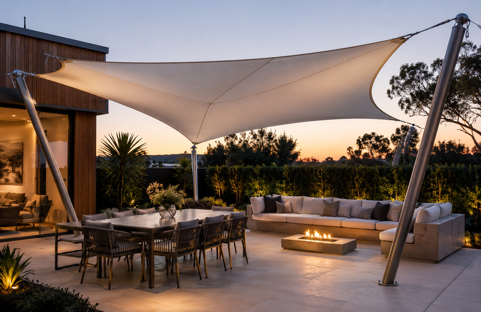 Outdoor tensile structures APPLICATIONS Residential Outdoor Areas-3
