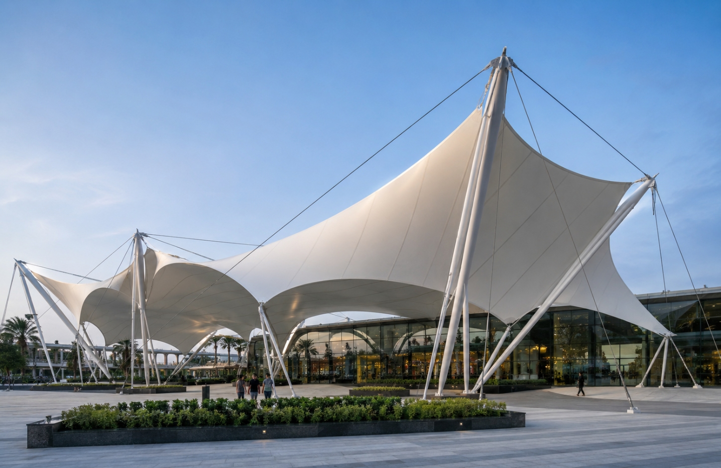 PVC tensile fabric APPLICATIONS Membrane Structure Projects-1