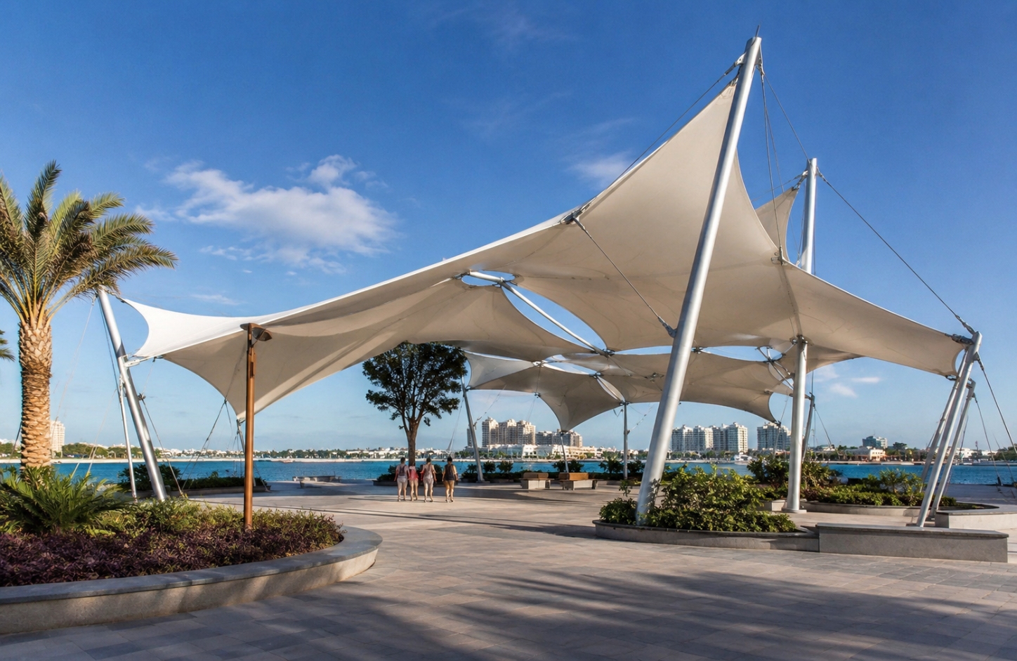 PVC tensile fabric APPLICATIONS Membrane Structure Projects-2