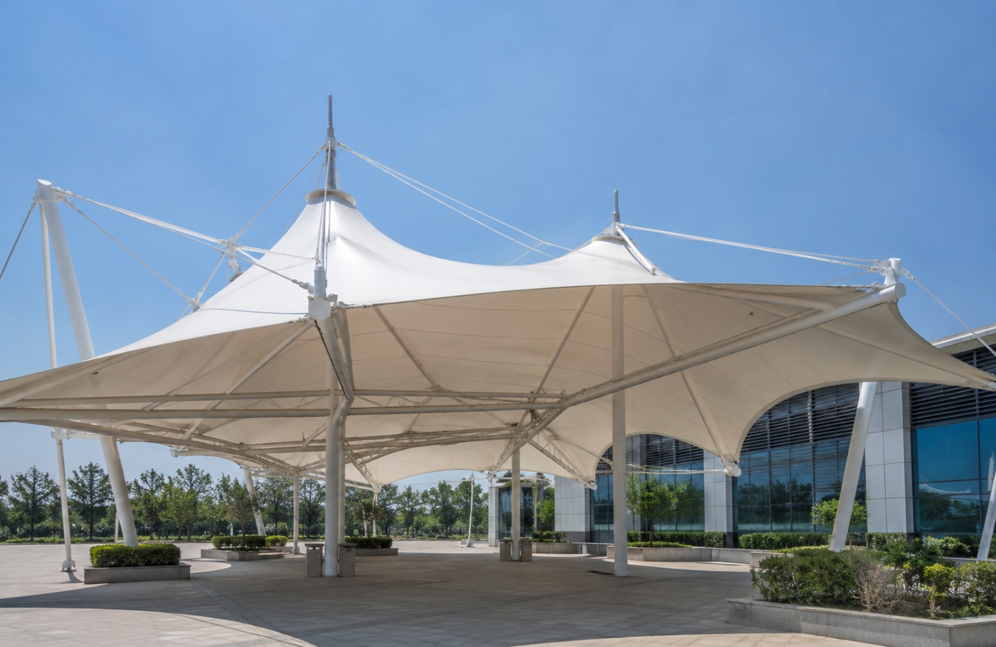 PVC tensile fabric APPLICATIONS Membrane Structure Projects-3