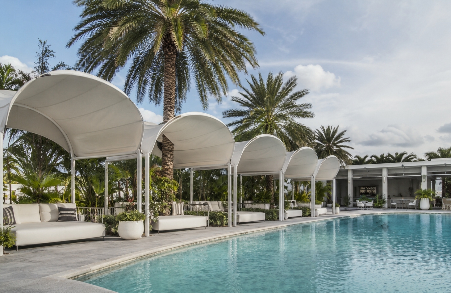 PVC tensile fabric APPLICATIONS Poolside & Leisure Spaces-2