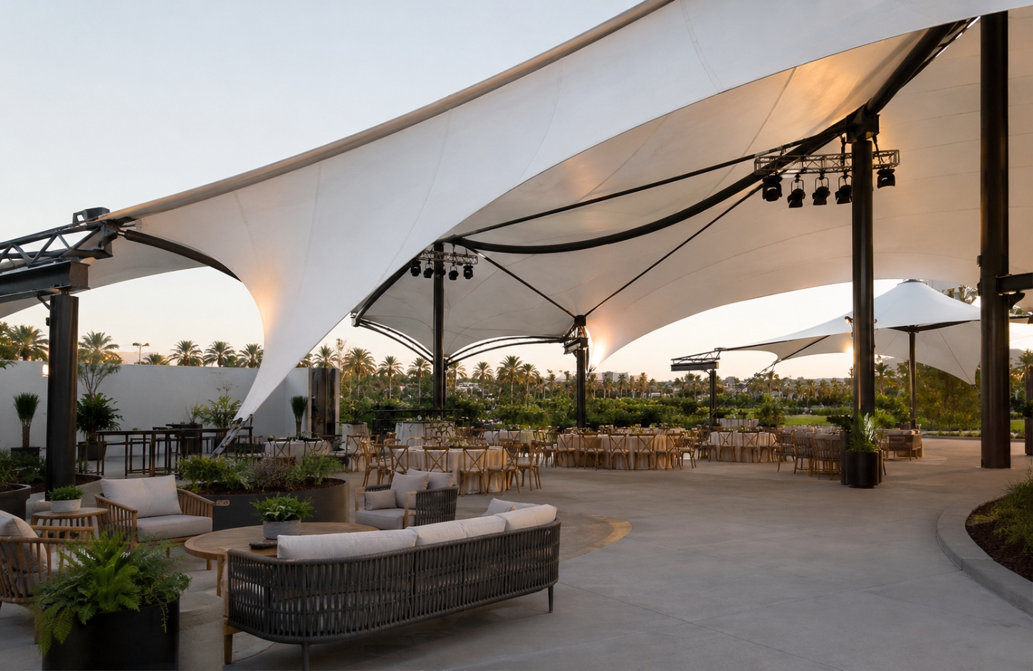 Tensile membrane structures APPLICATIONS Event & Gathering Spaces-1