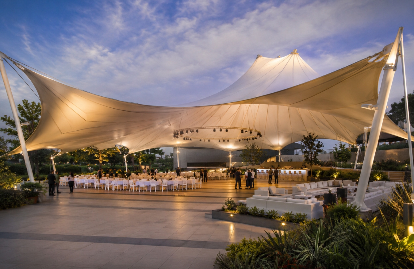 Tensile membrane structures APPLICATIONS Event & Gathering Spaces-3