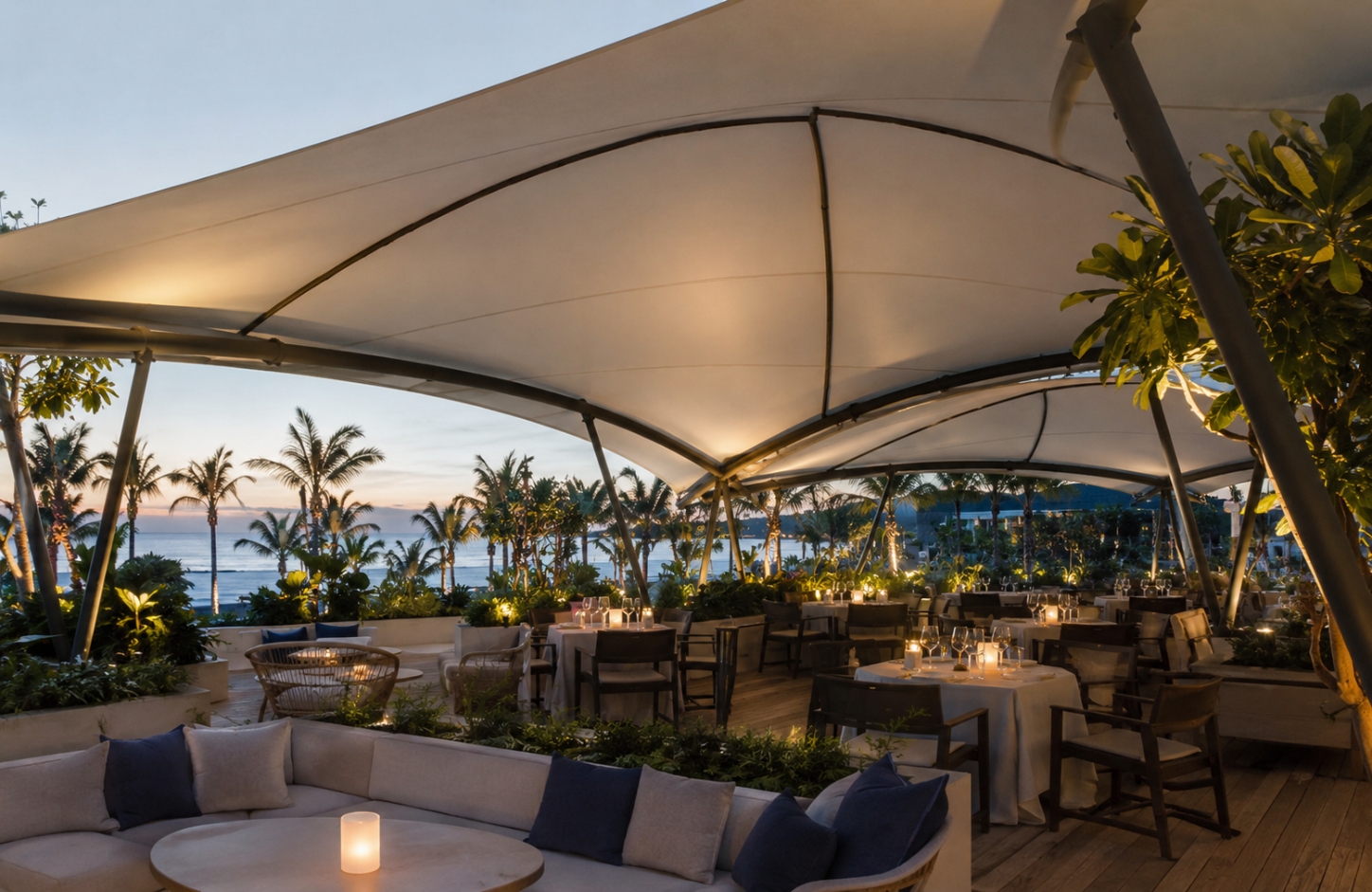 Tensile membrane structures APPLICATIONS Hospitality Projects-1