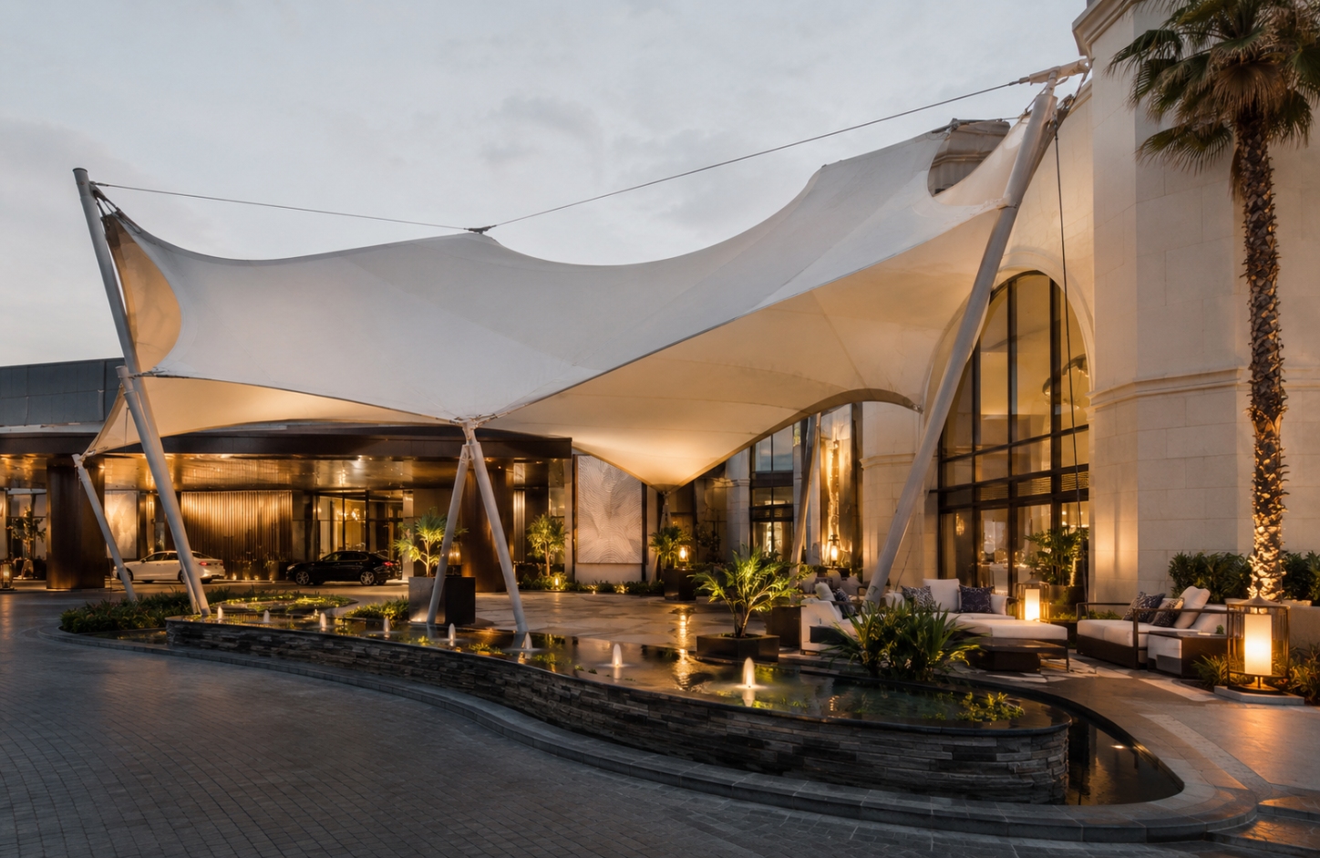 Tensile membrane structures APPLICATIONS Hospitality Projects-3